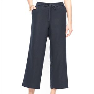 Talbots crop wide leg pant